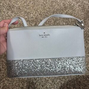 Kate Spade Silver Glitter Flash Crossbody